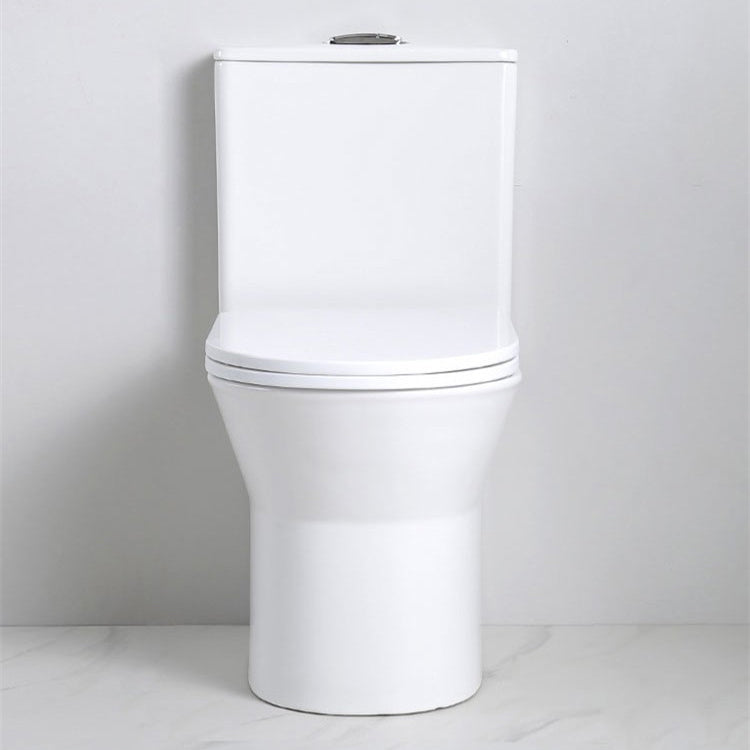Modern Siphon Jet Toilet Floor Mount Urine Toilet with Toilet Seat Clearhalo 'Bathroom Remodel & Bathroom Fixtures' 'Home Improvement' 'home_improvement' 'home_improvement_toilets' 'Toilets & Bidets' 'Toilets' 6242362