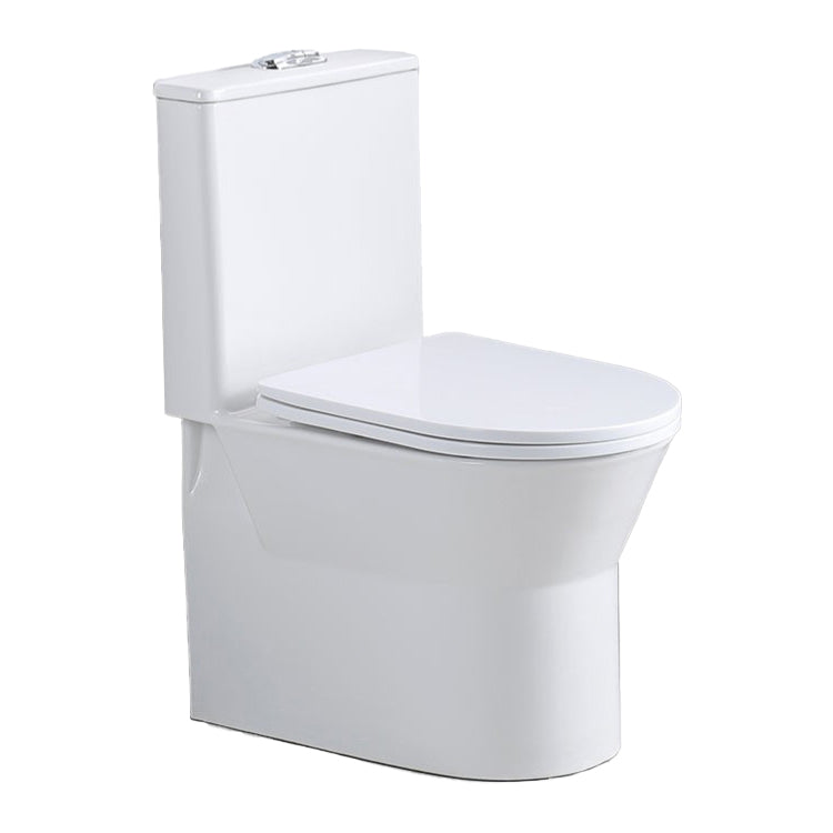 Modern Siphon Jet Toilet Floor Mount Urine Toilet with Toilet Seat 15"L x 22"W x 30"H Clearhalo 'Bathroom Remodel & Bathroom Fixtures' 'Home Improvement' 'home_improvement' 'home_improvement_toilets' 'Toilets & Bidets' 'Toilets' 6242363