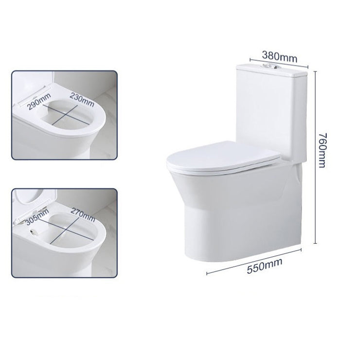 Modern Siphon Jet Toilet Floor Mount Urine Toilet with Toilet Seat Clearhalo 'Bathroom Remodel & Bathroom Fixtures' 'Home Improvement' 'home_improvement' 'home_improvement_toilets' 'Toilets & Bidets' 'Toilets' 6242365