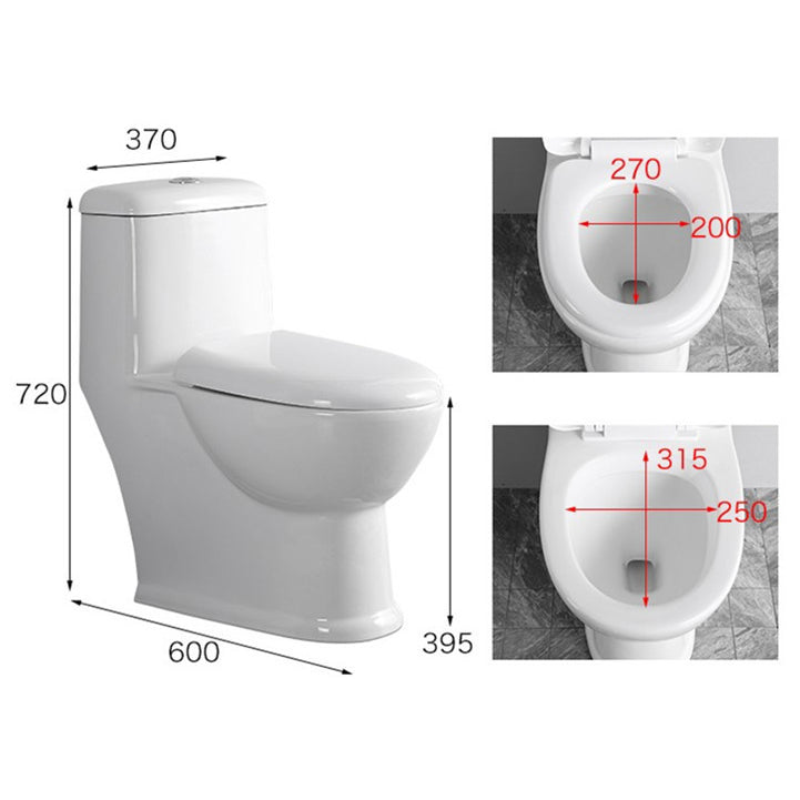 Modern Siphon Jet Toilet Floor Mount Urine Toilet with Toilet Seat Clearhalo 'Bathroom Remodel & Bathroom Fixtures' 'Home Improvement' 'home_improvement' 'home_improvement_toilets' 'Toilets & Bidets' 'Toilets' 6242368