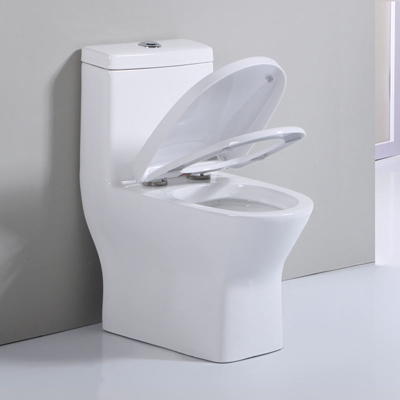 Modern Siphon Jet Toilet Floor Mount Urine Toilet with Toilet Seat Clearhalo 'Bathroom Remodel & Bathroom Fixtures' 'Home Improvement' 'home_improvement' 'home_improvement_toilets' 'Toilets & Bidets' 'Toilets' 6242371