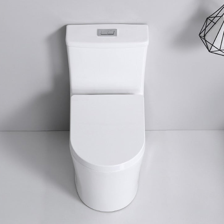 Modern Siphon Jet Toilet Floor Mount Urine Toilet with Toilet Seat Clearhalo 'Bathroom Remodel & Bathroom Fixtures' 'Home Improvement' 'home_improvement' 'home_improvement_toilets' 'Toilets & Bidets' 'Toilets' 6242377