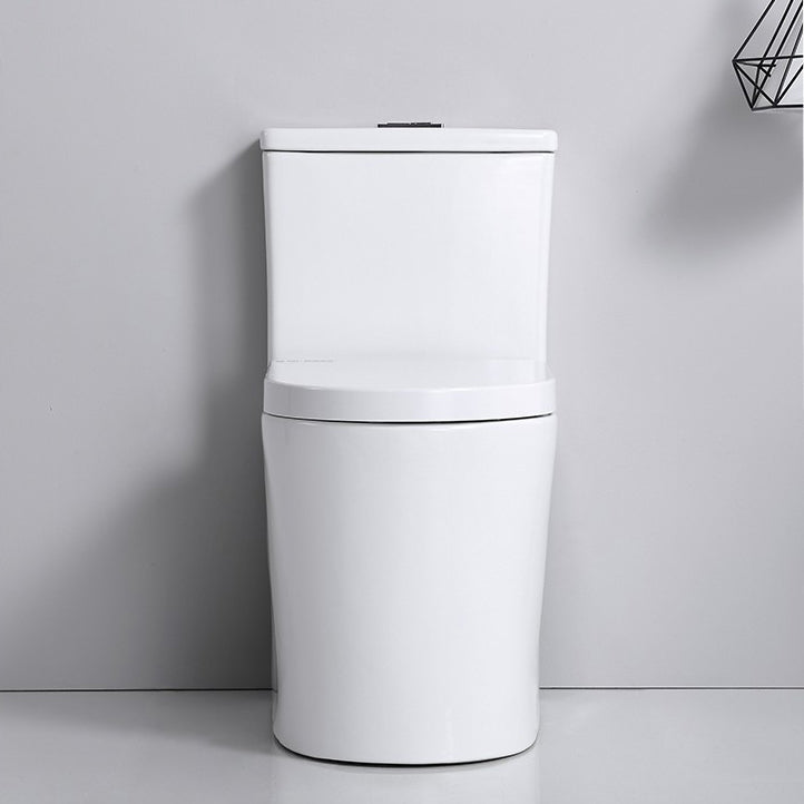 Modern Siphon Jet Toilet Floor Mount Urine Toilet with Toilet Seat Clearhalo 'Bathroom Remodel & Bathroom Fixtures' 'Home Improvement' 'home_improvement' 'home_improvement_toilets' 'Toilets & Bidets' 'Toilets' 6242378