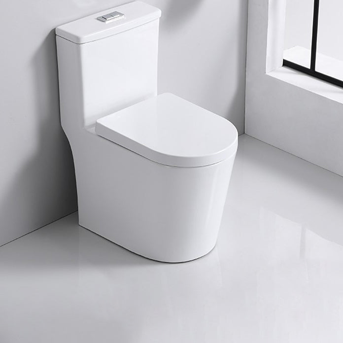 Modern Siphon Jet Toilet Floor Mount Urine Toilet with Toilet Seat Clearhalo 'Bathroom Remodel & Bathroom Fixtures' 'Home Improvement' 'home_improvement' 'home_improvement_toilets' 'Toilets & Bidets' 'Toilets' 6242379