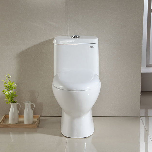 Modern Siphon Jet Toilet Floor Mount Urine Toilet with Toilet Seat Clearhalo 'Bathroom Remodel & Bathroom Fixtures' 'Home Improvement' 'home_improvement' 'home_improvement_toilets' 'Toilets & Bidets' 'Toilets' 6242380