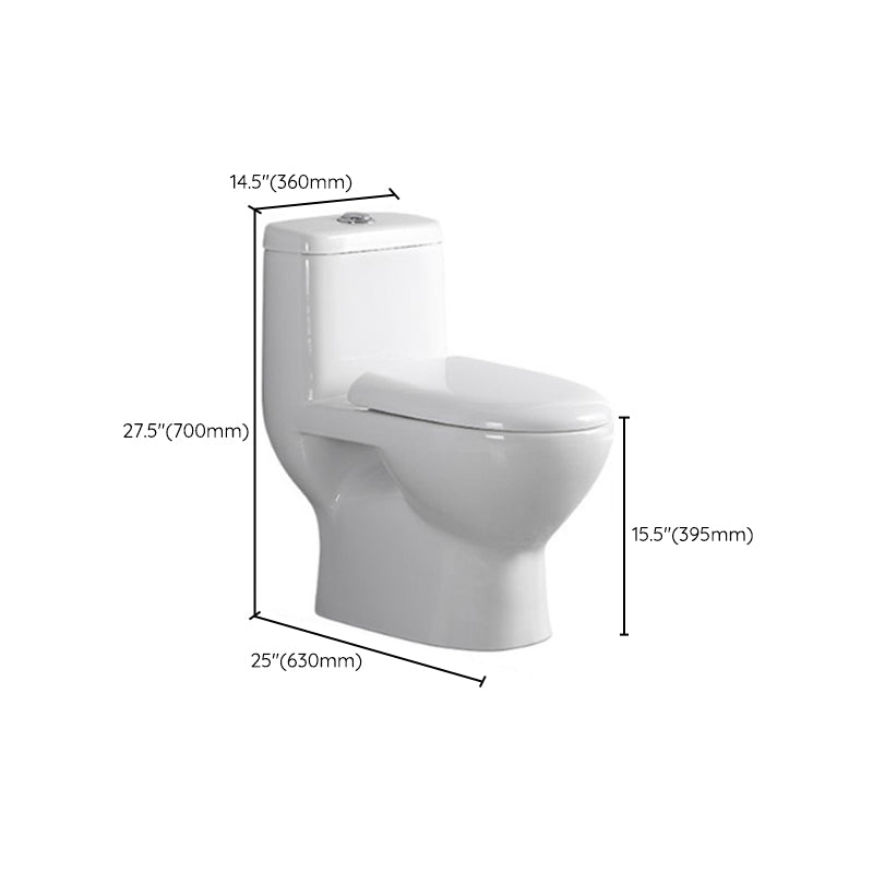 Modern Siphon Jet Toilet Floor Mount Urine Toilet with Toilet Seat Clearhalo 'Bathroom Remodel & Bathroom Fixtures' 'Home Improvement' 'home_improvement' 'home_improvement_toilets' 'Toilets & Bidets' 'Toilets' 6242386
