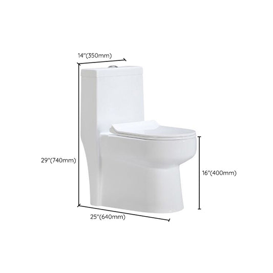 Modern Siphon Jet Toilet Floor Mount Urine Toilet with Toilet Seat Clearhalo 'Bathroom Remodel & Bathroom Fixtures' 'Home Improvement' 'home_improvement' 'home_improvement_toilets' 'Toilets & Bidets' 'Toilets' 6242388
