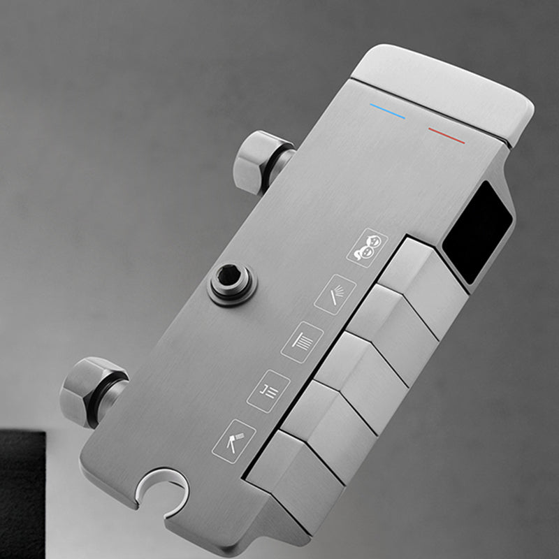 Contemporary Shower System Dual Shower Head Slide Bar Thermostatic Wall Mounted Shower Set Clearhalo 'Bathroom Remodel & Bathroom Fixtures' 'Home Improvement' 'home_improvement' 'home_improvement_shower_faucets' 'Shower Faucets & Systems' 'shower_faucets' 'Showers & Bathtubs Plumbing' 'Showers & Bathtubs' 6246045