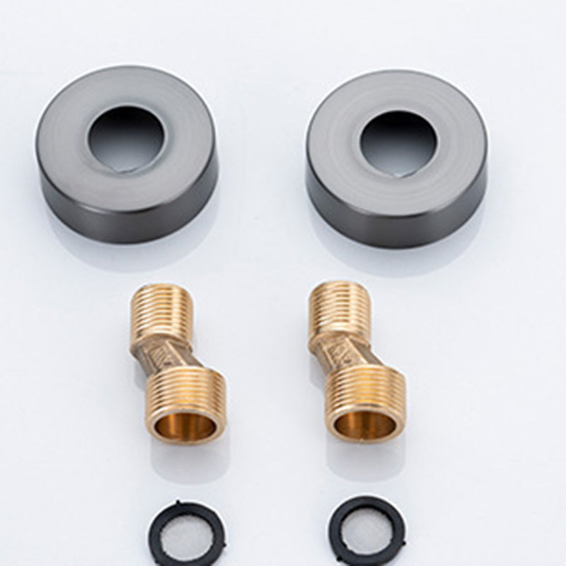 Modern Pressure Balanced Diverter Valve Shower Faucet Square Shower System on Wall Clearhalo 'Bathroom Remodel & Bathroom Fixtures' 'Home Improvement' 'home_improvement' 'home_improvement_shower_faucets' 'Shower Faucets & Systems' 'shower_faucets' 'Showers & Bathtubs Plumbing' 'Showers & Bathtubs' 6246092