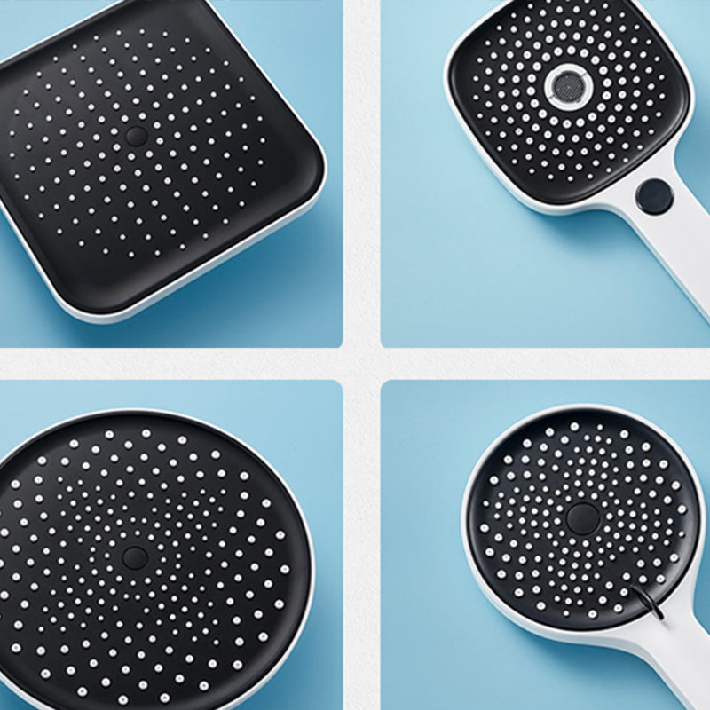 Modern Adjustable Water Flow Shower Faucet Hose Shower System on Wall in White Clearhalo 'Bathroom Remodel & Bathroom Fixtures' 'Home Improvement' 'home_improvement' 'home_improvement_shower_faucets' 'Shower Faucets & Systems' 'shower_faucets' 'Showers & Bathtubs Plumbing' 'Showers & Bathtubs' 6246117