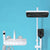 Modern Adjustable Water Flow Shower Faucet Square Shower Hose Shower System on Wall White Thermostatic Digital Display Not Included Clearhalo 'Bathroom Remodel & Bathroom Fixtures' 'Home Improvement' 'home_improvement' 'home_improvement_shower_faucets' 'Shower Faucets & Systems' 'shower_faucets' 'Showers & Bathtubs Plumbing' 'Showers & Bathtubs' 6246124