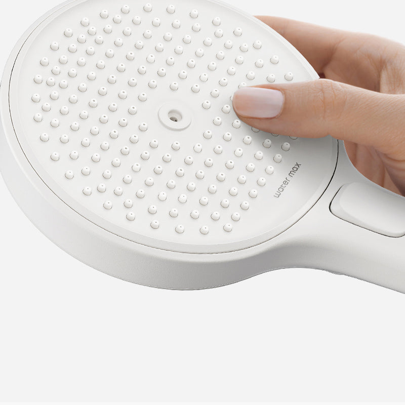 Valve Included Shower System Metal Square Shower Faucet in White Rain Shower Head Clearhalo 'Bathroom Remodel & Bathroom Fixtures' 'Home Improvement' 'home_improvement' 'home_improvement_shower_faucets' 'Shower Faucets & Systems' 'shower_faucets' 'Showers & Bathtubs Plumbing' 'Showers & Bathtubs' 6246206