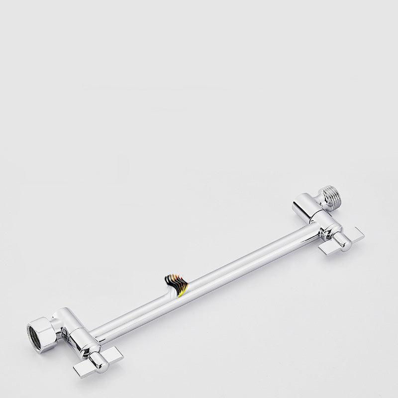 Wall Mounted Adjustable Shower Head Modern Square Metal Shower Clearhalo 'Bathroom Remodel & Bathroom Fixtures' 'Home Improvement' 'home_improvement' 'home_improvement_shower_heads' 'Shower Heads' 'shower_heads' 'Showers & Bathtubs Plumbing' 'Showers & Bathtubs' 6246811