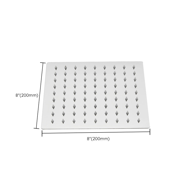 Wall Mounted Adjustable Shower Head Modern Square Metal Shower Clearhalo 'Bathroom Remodel & Bathroom Fixtures' 'Home Improvement' 'home_improvement' 'home_improvement_shower_heads' 'Shower Heads' 'shower_heads' 'Showers & Bathtubs Plumbing' 'Showers & Bathtubs' 6246817