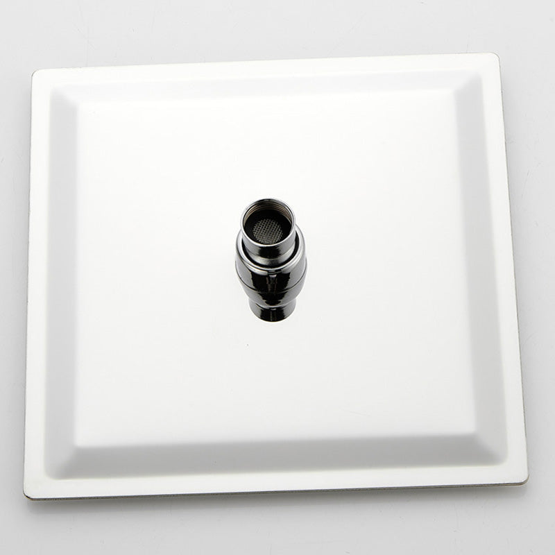 Square Metal Dual Shower Heads Modern Shower with Shower Hose Clearhalo 'Bathroom Remodel & Bathroom Fixtures' 'Home Improvement' 'home_improvement' 'home_improvement_shower_heads' 'Shower Heads' 'shower_heads' 'Showers & Bathtubs Plumbing' 'Showers & Bathtubs' 6246828