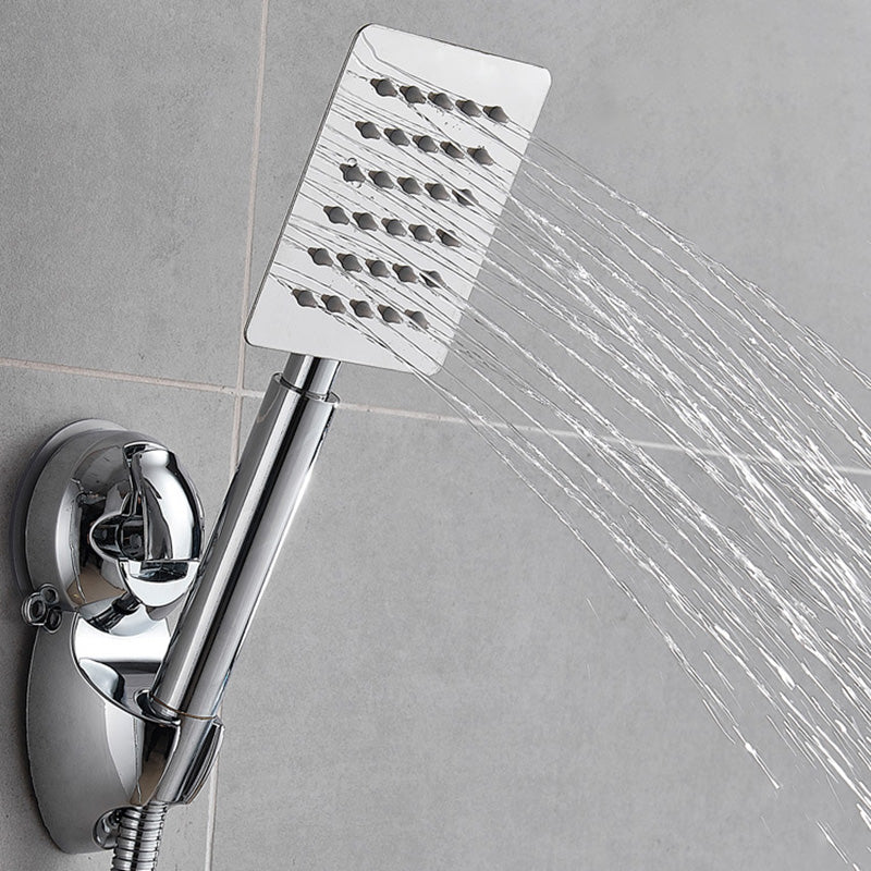 Square Metal Dual Shower Heads Modern Shower with Shower Hose Clearhalo 'Bathroom Remodel & Bathroom Fixtures' 'Home Improvement' 'home_improvement' 'home_improvement_shower_heads' 'Shower Heads' 'shower_heads' 'Showers & Bathtubs Plumbing' 'Showers & Bathtubs' 6246831