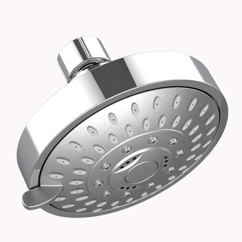Wall Mounted Metal Shower Head Modern Round Fixed Shower Head Clearhalo 'Bathroom Remodel & Bathroom Fixtures' 'Home Improvement' 'home_improvement' 'home_improvement_shower_heads' 'Shower Heads' 'shower_heads' 'Showers & Bathtubs Plumbing' 'Showers & Bathtubs' 6246876