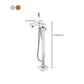 Modern Freestanding Tub Faucet Copper One Handle Floor Mounted Freestanding Bathtub Faucet Clearhalo 'Bathroom Remodel & Bathroom Fixtures' 'Bathtub Faucets' 'bathtub_faucets' 'Home Improvement' 'home_improvement' 'home_improvement_bathtub_faucets' 6248589