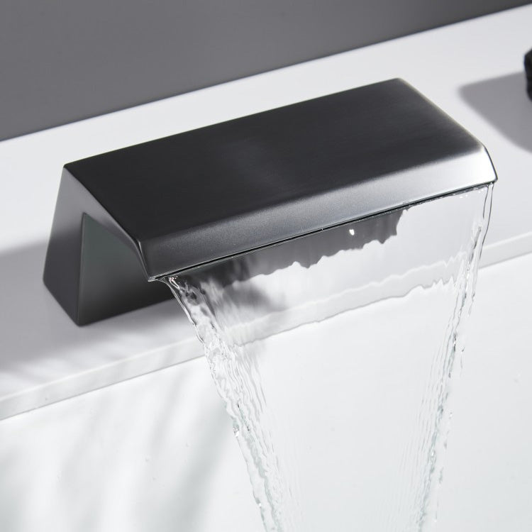 Modern Roman Bathtub Faucet Two Handle Copper Roman Tub Faucet Set Clearhalo 'Bathroom Remodel & Bathroom Fixtures' 'Bathtub Faucets' 'bathtub_faucets' 'Home Improvement' 'home_improvement' 'home_improvement_bathtub_faucets' 6248621