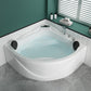 Modern Free Form Bathroom Bathtub Soaking with Drain Bath Tub Tub Only Tub with Silver 5-Piece Set Clearhalo 'Bathroom Remodel & Bathroom Fixtures' 'Bathtubs' 'Home Improvement' 'home_improvement' 'home_improvement_bathtubs' 'Showers & Bathtubs' 6250304