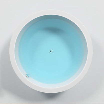 Modern Round Drop-in Bath Tub Acrylic Soaking Bathtub in White Tub Only Tub Clearhalo 'Bathroom Remodel & Bathroom Fixtures' 'Bathtubs' 'Home Improvement' 'home_improvement' 'home_improvement_bathtubs' 'Showers & Bathtubs' 6250343