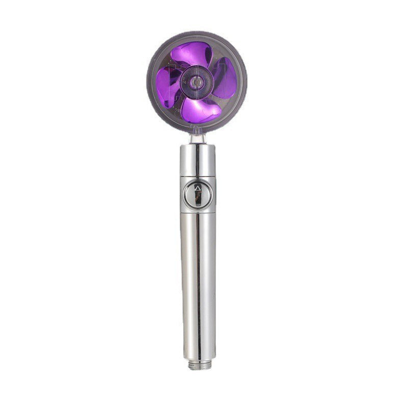 Plastic Handheld Shower Head Standard Round Spray Head with Swivel Purple Without Filter Element Clearhalo 'Bathroom Remodel & Bathroom Fixtures' 'Home Improvement' 'home_improvement' 'home_improvement_shower_heads' 'Shower Heads' 'shower_heads' 'Showers & Bathtubs Plumbing' 'Showers & Bathtubs' 6254780