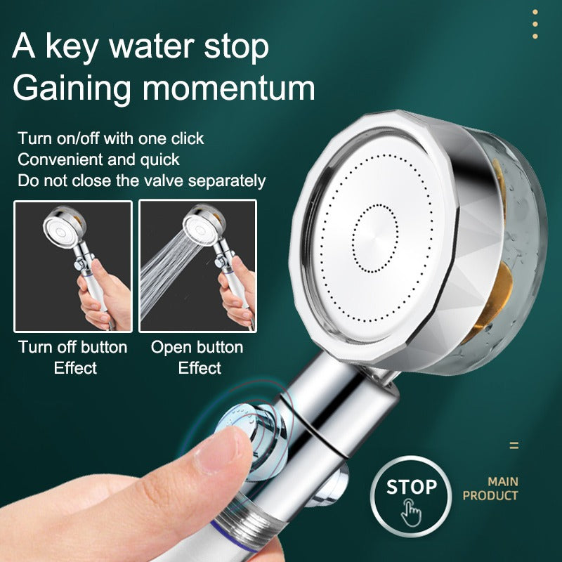 Plastic Handheld Shower Head Standard Round Spray Head with Swivel Clearhalo 'Bathroom Remodel & Bathroom Fixtures' 'Home Improvement' 'home_improvement' 'home_improvement_shower_heads' 'Shower Heads' 'shower_heads' 'Showers & Bathtubs Plumbing' 'Showers & Bathtubs' 6254783
