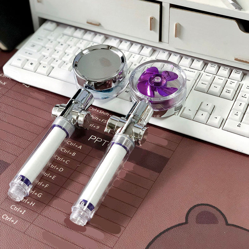 Plastic Handheld Shower Head Standard Round Spray Head with Swivel Clearhalo 'Bathroom Remodel & Bathroom Fixtures' 'Home Improvement' 'home_improvement' 'home_improvement_shower_heads' 'Shower Heads' 'shower_heads' 'Showers & Bathtubs Plumbing' 'Showers & Bathtubs' 6254794