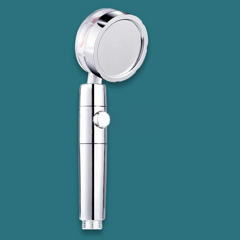 Plastic Handheld Shower Head Standard Round Spray Head with Swivel Clearhalo 'Bathroom Remodel & Bathroom Fixtures' 'Home Improvement' 'home_improvement' 'home_improvement_shower_heads' 'Shower Heads' 'shower_heads' 'Showers & Bathtubs Plumbing' 'Showers & Bathtubs' 6254801