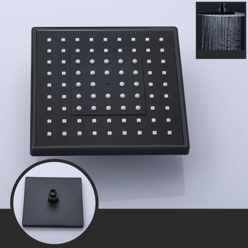 Contemporary Style Shower Head Plastic Fixed Shower Head with Shape of Round and Square Clearhalo 'Bathroom Remodel & Bathroom Fixtures' 'Home Improvement' 'home_improvement' 'home_improvement_shower_heads' 'Shower Heads' 'shower_heads' 'Showers & Bathtubs Plumbing' 'Showers & Bathtubs' 6254811