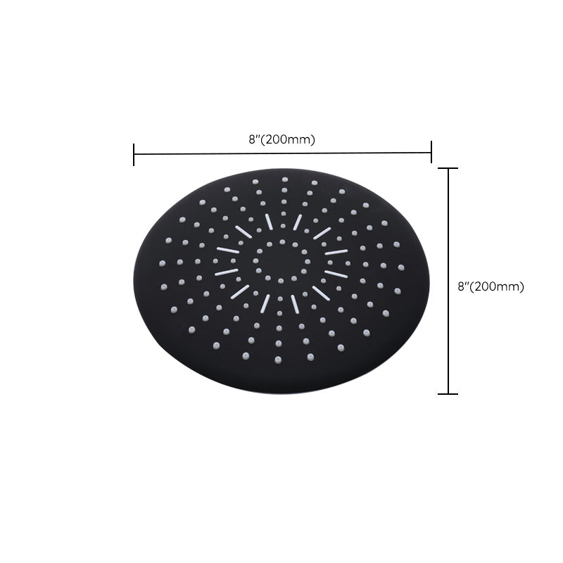 Contemporary Style Shower Head Plastic Fixed Shower Head with Shape of Round and Square Clearhalo 'Bathroom Remodel & Bathroom Fixtures' 'Home Improvement' 'home_improvement' 'home_improvement_shower_heads' 'Shower Heads' 'shower_heads' 'Showers & Bathtubs Plumbing' 'Showers & Bathtubs' 6254816