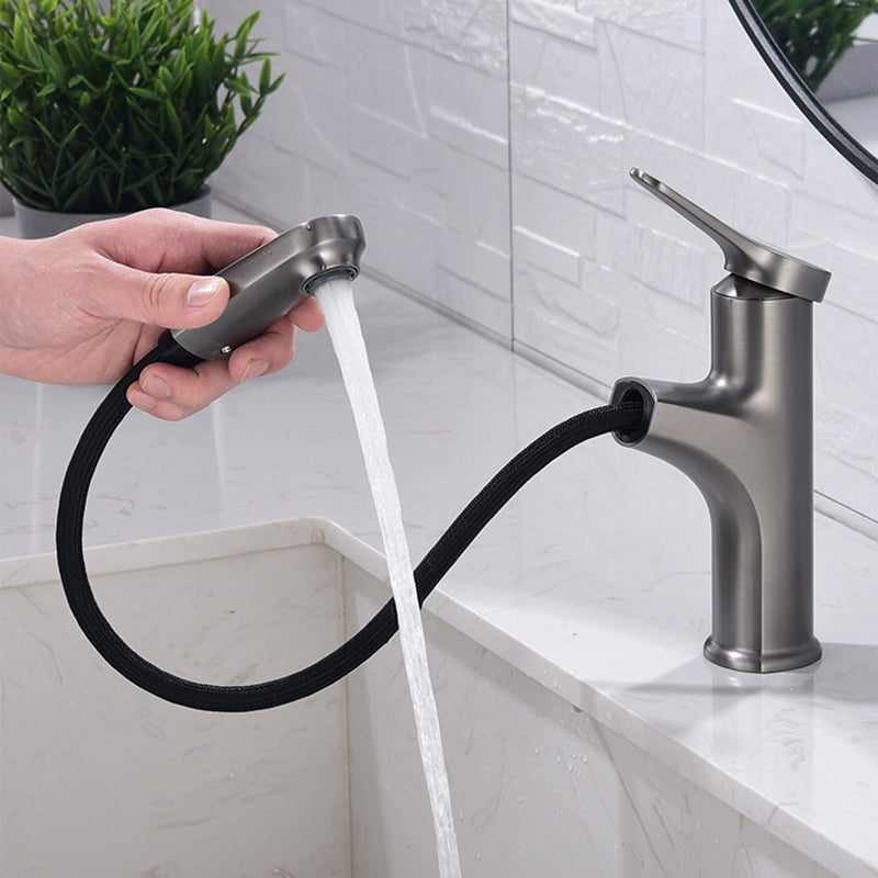 Modern 1-Handle Faucet with Water Dispenser Copper with Pull out Sprayer Faucet Clearhalo 'Home Improvement' 'home_improvement' 'home_improvement_kitchen_faucets' 'Kitchen Faucets' 'Kitchen Remodel & Kitchen Fixtures' 'Kitchen Sinks & Faucet Components' 'kitchen_faucets' 6255562