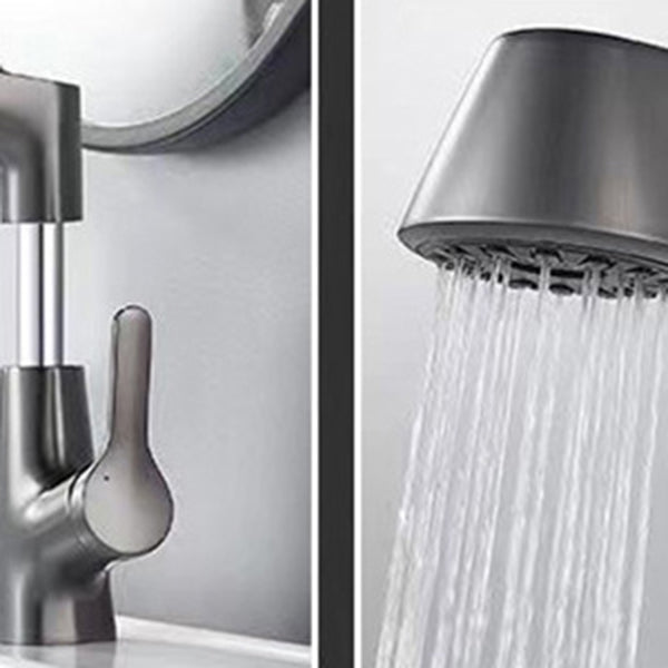 Modern Faucet 1-Handle and 1-Hole Copper with Pull out Sprayer Faucet Clearhalo 'Home Improvement' 'home_improvement' 'home_improvement_kitchen_faucets' 'Kitchen Faucets' 'Kitchen Remodel & Kitchen Fixtures' 'Kitchen Sinks & Faucet Components' 'kitchen_faucets' 6255597