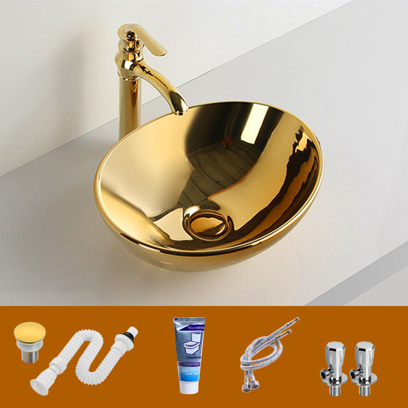 Modern Bathroom Sink Metal Rectangular with Pop-Up Drain and Faucet Vessel Bathroom Sink 16"L x 13"W x 6"H Sink with Faucet Clearhalo 'Bathroom Remodel & Bathroom Fixtures' 'Bathroom Sinks & Faucet Components' 'Bathroom Sinks' 'bathroom_sink' 'Home Improvement' 'home_improvement' 'home_improvement_bathroom_sink' 6256077