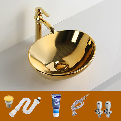 Modern Bathroom Sink Metal Rectangular with Pop-Up Drain and Faucet Vessel Bathroom Sink 16"L x 13"W x 6"H Sink with Faucet Clearhalo 'Bathroom Remodel & Bathroom Fixtures' 'Bathroom Sinks & Faucet Components' 'Bathroom Sinks' 'bathroom_sink' 'Home Improvement' 'home_improvement' 'home_improvement_bathroom_sink' 6256077