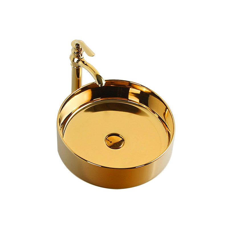 Modern Bathroom Sink Metal Rectangular with Pop-Up Drain and Faucet Vessel Bathroom Sink Clearhalo 'Bathroom Remodel & Bathroom Fixtures' 'Bathroom Sinks & Faucet Components' 'Bathroom Sinks' 'bathroom_sink' 'Home Improvement' 'home_improvement' 'home_improvement_bathroom_sink' 6256098