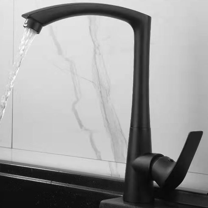 Modern Faucets 1-Handle with Water Dispenser Standard Kitchen Faucets Clearhalo 'Home Improvement' 'home_improvement' 'home_improvement_kitchen_faucets' 'Kitchen Faucets' 'Kitchen Remodel & Kitchen Fixtures' 'Kitchen Sinks & Faucet Components' 'kitchen_faucets' 6256999