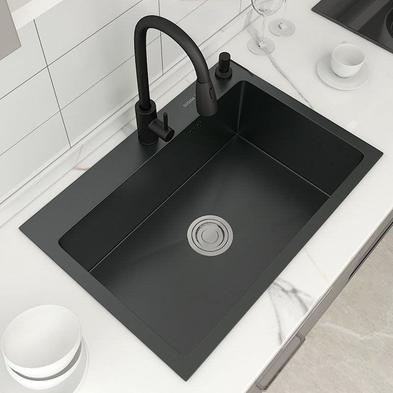 Modern Kitchen Sink Stainless Steel with Accessories Faucet and Soap Dispenser Workstation Clearhalo 'Home Improvement' 'home_improvement' 'home_improvement_kitchen_sinks' 'Kitchen Remodel & Kitchen Fixtures' 'Kitchen Sinks & Faucet Components' 'Kitchen Sinks' 'kitchen_sinks' 6257039