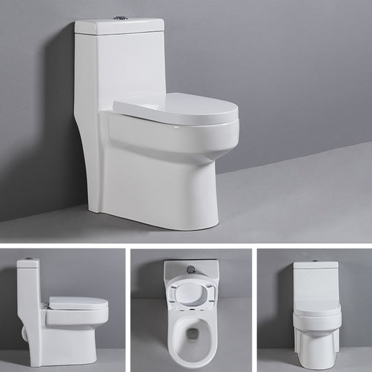 Contemporary One Piece Toilet Floor Mounted Toilet Bowl for Washroom Clearhalo 'Bathroom Remodel & Bathroom Fixtures' 'Home Improvement' 'home_improvement' 'home_improvement_toilets' 'Toilets & Bidets' 'Toilets' 6262288