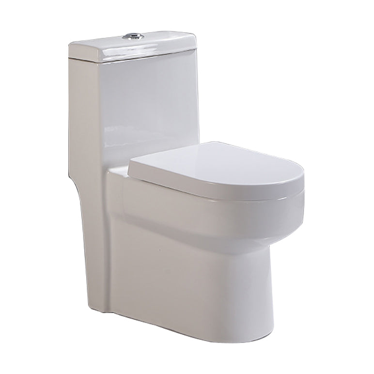 Siphon Jet Urine Toilet One-Piece Toilet Porcelain Floor Mounted Flush Toilet 13"L x 25"W x 28"H Clearhalo 'Bathroom Remodel & Bathroom Fixtures' 'Home Improvement' 'home_improvement' 'home_improvement_toilets' 'Toilets & Bidets' 'Toilets' 6262300