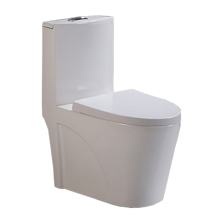 Siphon Jet Urine Toilet One-Piece Toilet Porcelain Floor Mounted Flush Toilet 15"L x 26"W x 30"H Clearhalo 'Bathroom Remodel & Bathroom Fixtures' 'Home Improvement' 'home_improvement' 'home_improvement_toilets' 'Toilets & Bidets' 'Toilets' 6262303