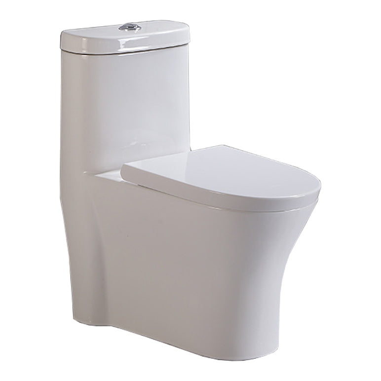 Siphon Jet Urine Toilet One-Piece Toilet Porcelain Floor Mounted Flush Toilet 15"L x 27"W x 30"H Clearhalo 'Bathroom Remodel & Bathroom Fixtures' 'Home Improvement' 'home_improvement' 'home_improvement_toilets' 'Toilets & Bidets' 'Toilets' 6262305