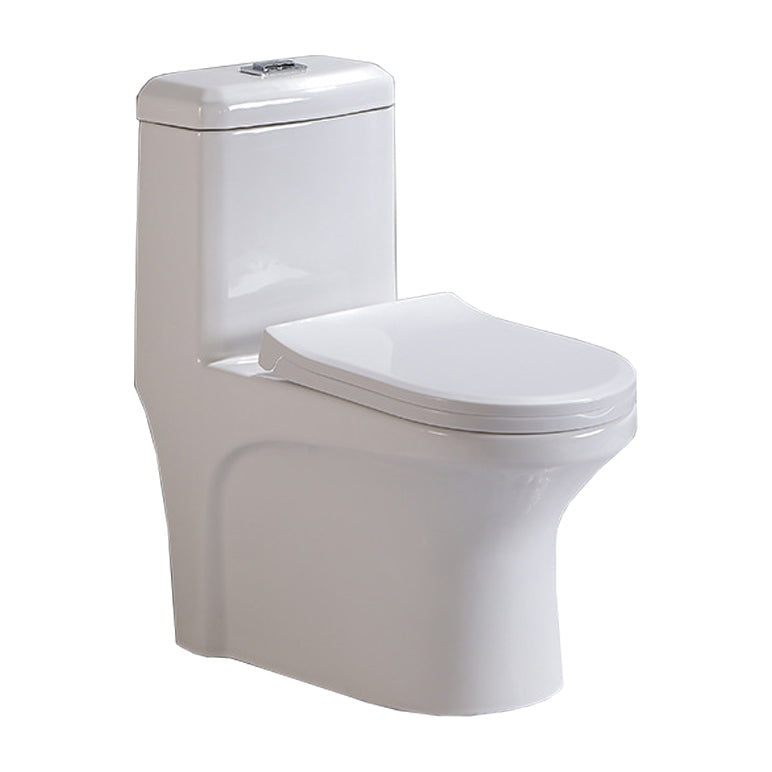 Siphon Jet Urine Toilet One-Piece Toilet Porcelain Floor Mounted Flush Toilet 14"L x 26"W x 31"H Clearhalo 'Bathroom Remodel & Bathroom Fixtures' 'Home Improvement' 'home_improvement' 'home_improvement_toilets' 'Toilets & Bidets' 'Toilets' 6262307