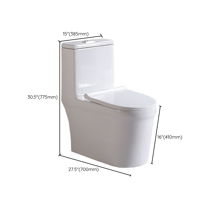 Siphon Jet Urine Toilet One-Piece Toilet Porcelain Floor Mounted Flush Toilet Clearhalo 'Bathroom Remodel & Bathroom Fixtures' 'Home Improvement' 'home_improvement' 'home_improvement_toilets' 'Toilets & Bidets' 'Toilets' 6262327