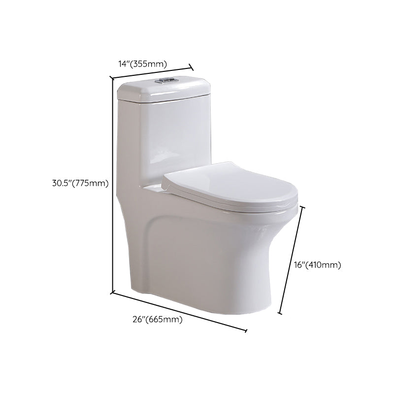 Siphon Jet Urine Toilet One-Piece Toilet Porcelain Floor Mounted Flush Toilet Clearhalo 'Bathroom Remodel & Bathroom Fixtures' 'Home Improvement' 'home_improvement' 'home_improvement_toilets' 'Toilets & Bidets' 'Toilets' 6262330