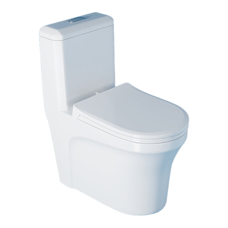 Contemporary Floor Mounted Toilet Bowl One-Piece Toilet for Washroom 14"L x 26"W x 29"H Clearhalo 'Bathroom Remodel & Bathroom Fixtures' 'Home Improvement' 'home_improvement' 'home_improvement_toilets' 'Toilets & Bidets' 'Toilets' 6262412