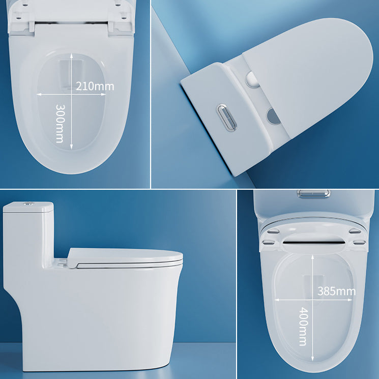 Contemporary Floor Mounted Toilet Bowl One-Piece Toilet for Washroom Clearhalo 'Bathroom Remodel & Bathroom Fixtures' 'Home Improvement' 'home_improvement' 'home_improvement_toilets' 'Toilets & Bidets' 'Toilets' 6262419