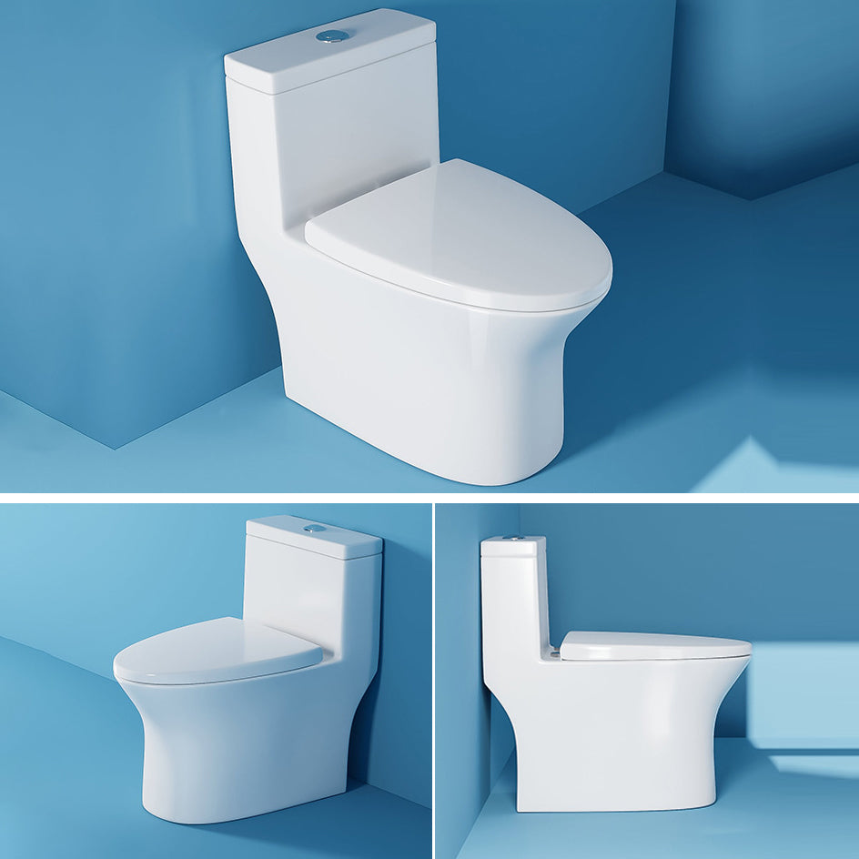 Contemporary Floor Mounted Toilet Bowl One-Piece Toilet for Washroom Clearhalo 'Bathroom Remodel & Bathroom Fixtures' 'Home Improvement' 'home_improvement' 'home_improvement_toilets' 'Toilets & Bidets' 'Toilets' 6262424