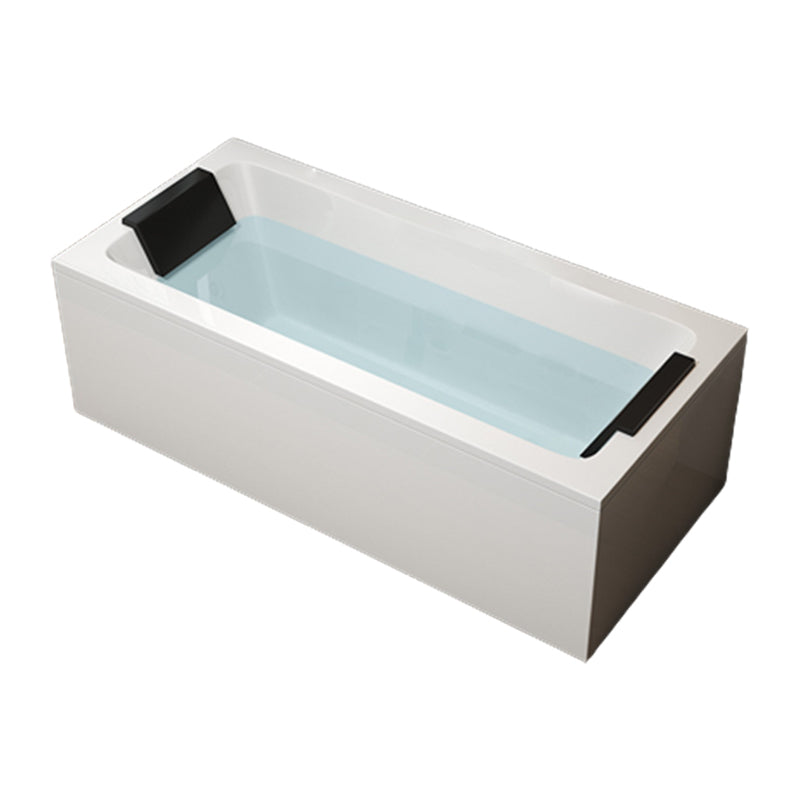 Modern Acrylic Bathtub Right-Hand Drain and Overflow Trim Bath Tub Clearhalo 'Bathroom Remodel & Bathroom Fixtures' 'Bathtubs' 'Home Improvement' 'home_improvement' 'home_improvement_bathtubs' 'Showers & Bathtubs' 6262476