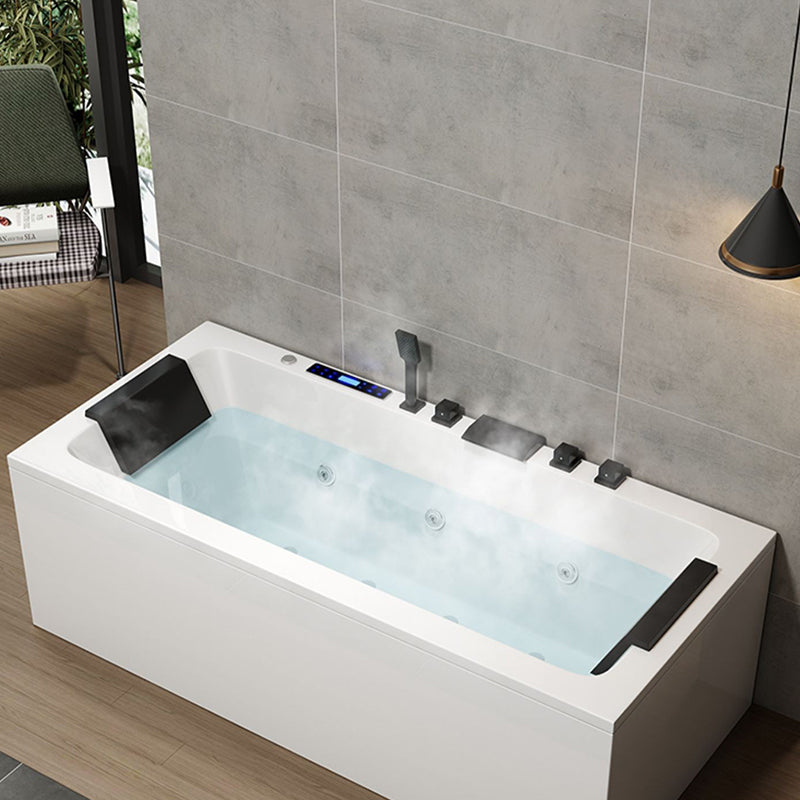 Modern Acrylic Bathtub Right-Hand Drain and Overflow Trim Bath Tub Clearhalo 'Bathroom Remodel & Bathroom Fixtures' 'Bathtubs' 'Home Improvement' 'home_improvement' 'home_improvement_bathtubs' 'Showers & Bathtubs' 6262480